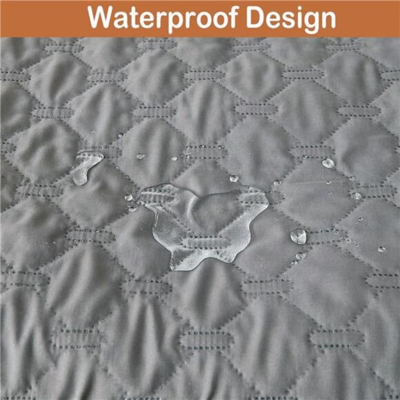 Calming Dog Bed Mat for Couch, Calming Dog Couch Bed with 3 Side Dog Pillow - Picture 5 of 7